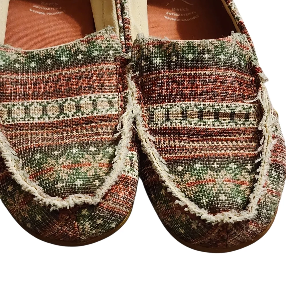 Twisted X Western Slippers Womens Loafers Canvas Multi Color WSR0005 - Picture 5 of 10